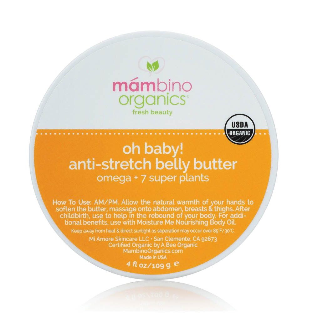 Mambino Organics Fresh Beauty Oh Baby! Anti-Stretch Belly Butter 109 g, 4 fl. oz