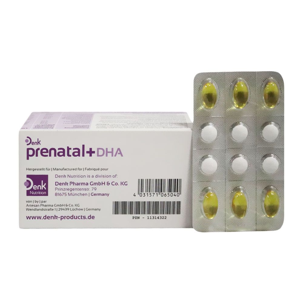 Denk Prenatal + DHA Tablets 30's & Capsules 30's
