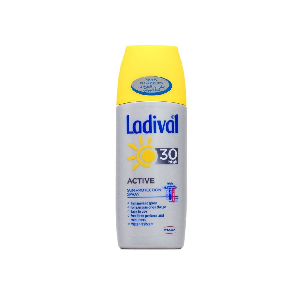 Ladival SPF30 Sun Protection Active Transparent Spray 150 mL