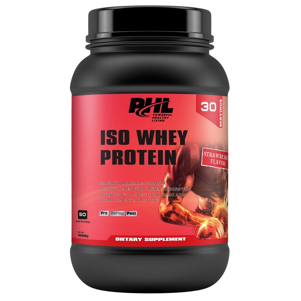 PHL Iso Whey Protein Strawberry 30 Servings 2.38 lbs