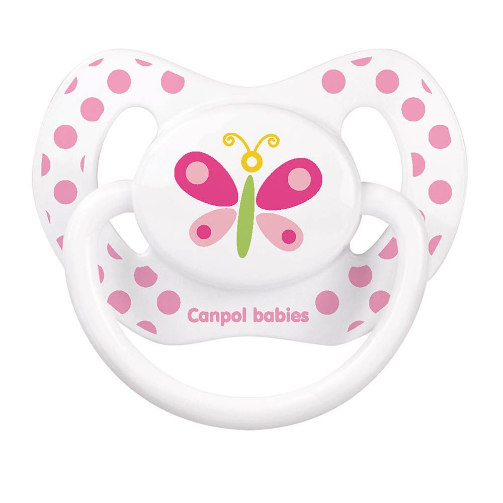 Canpol Babies Orthodontic Silicone Soother Summertime Design Pink 0-6 Months 23/466