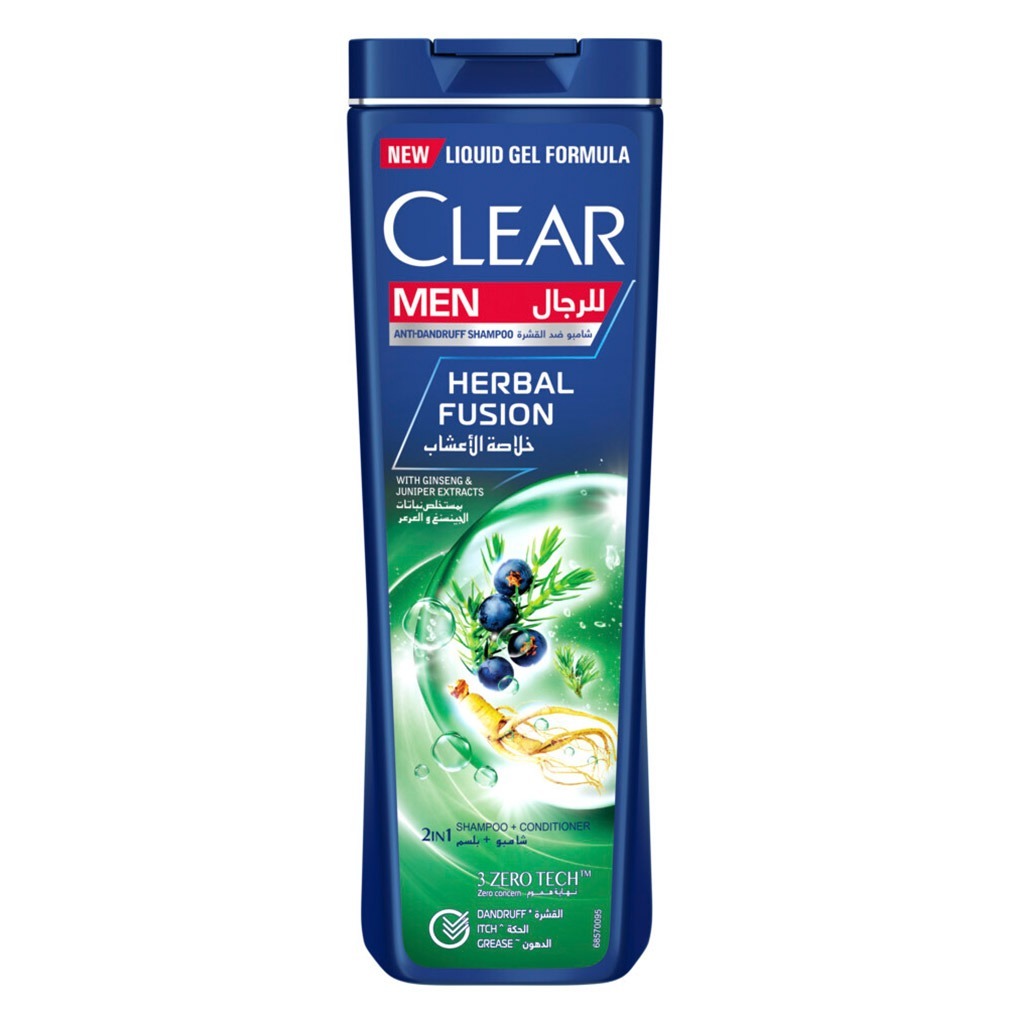 Clear Men Herbal Fusion Anti Dandruff 2 In 1 Shampoo + Conditioner 400 mL