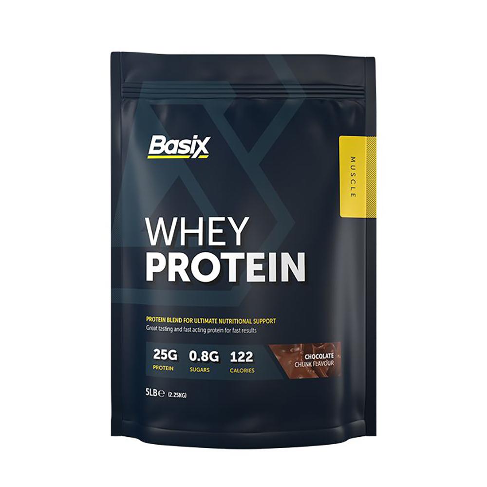 Basix Whey Protein Powder For Nutritional Support, Chocolate Chunk Flavour 5lb, Expiry Date: July 2024