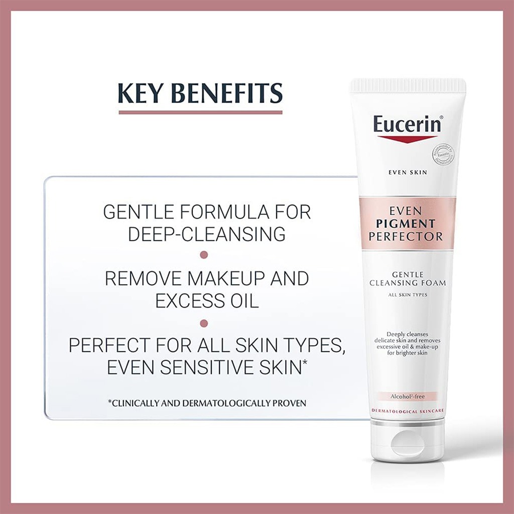 Eucerin Even Pigment Perfector Cleansing Facial Foam For Even Skin 150g