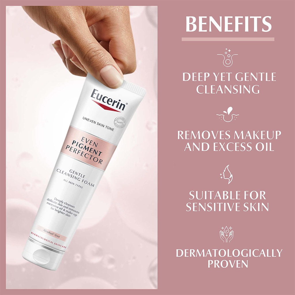 Eucerin Even Pigment Perfector Cleansing Facial Foam For Even Skin 150g