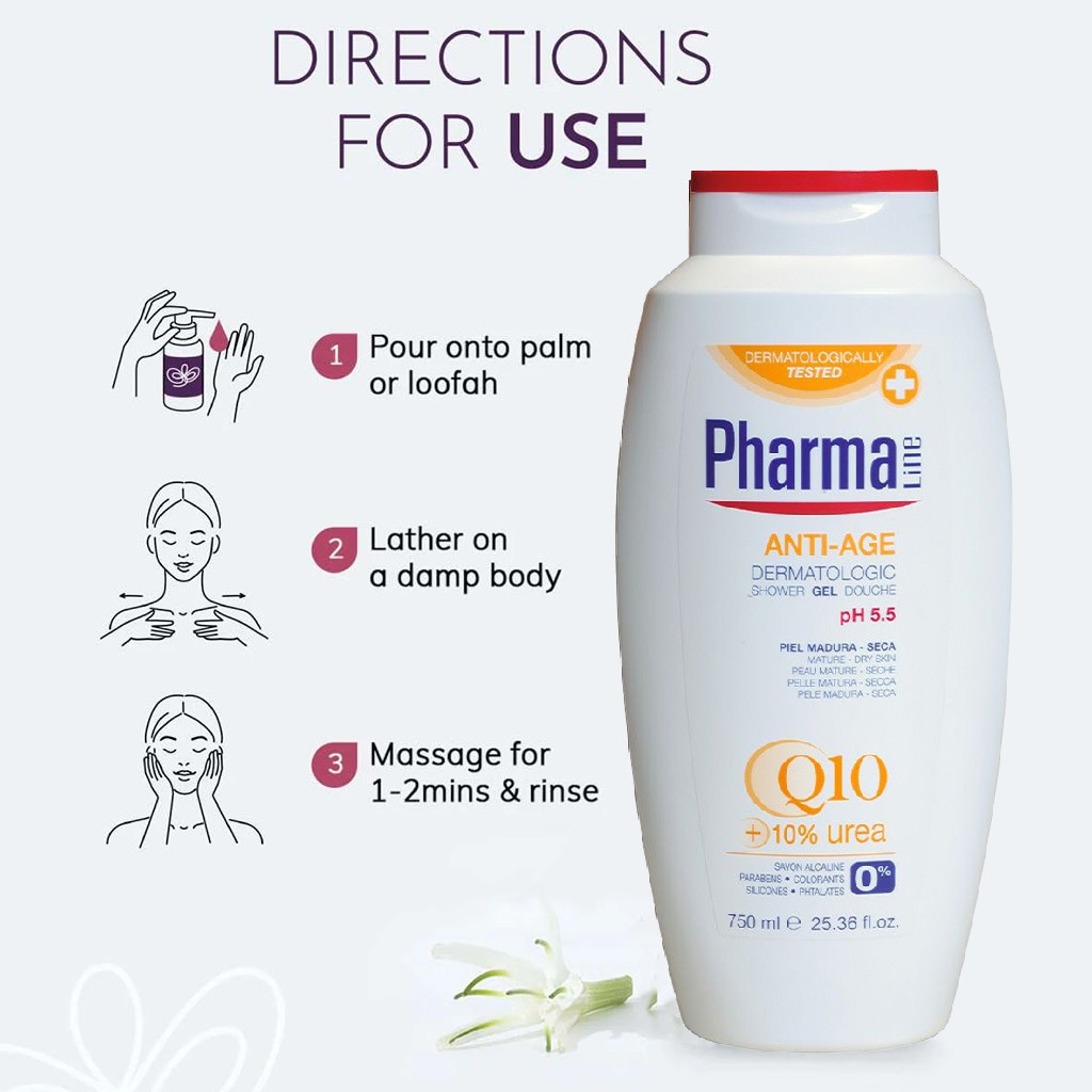 PharmaLine Anti-Age Dermatologic Shower Gel 750 mL