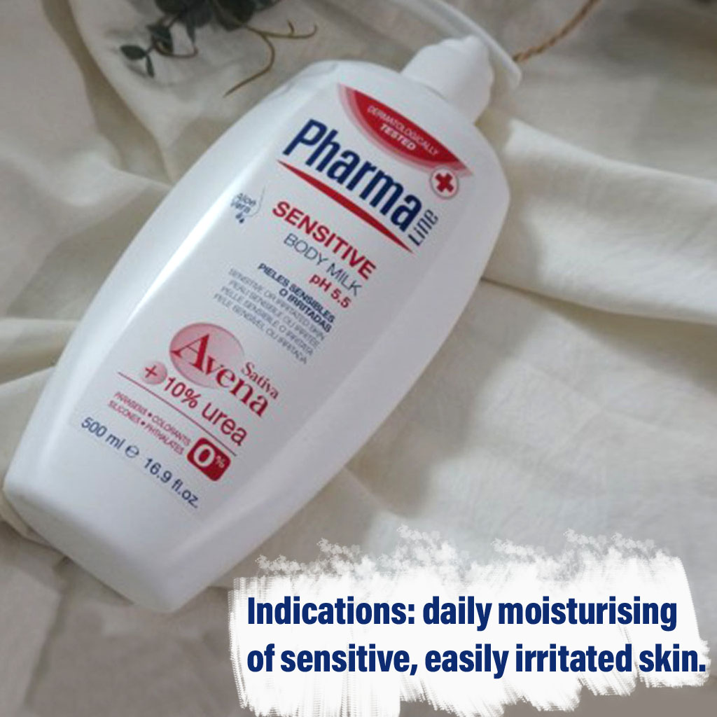 PharmaLine Sensitive Body Milk 500 mL