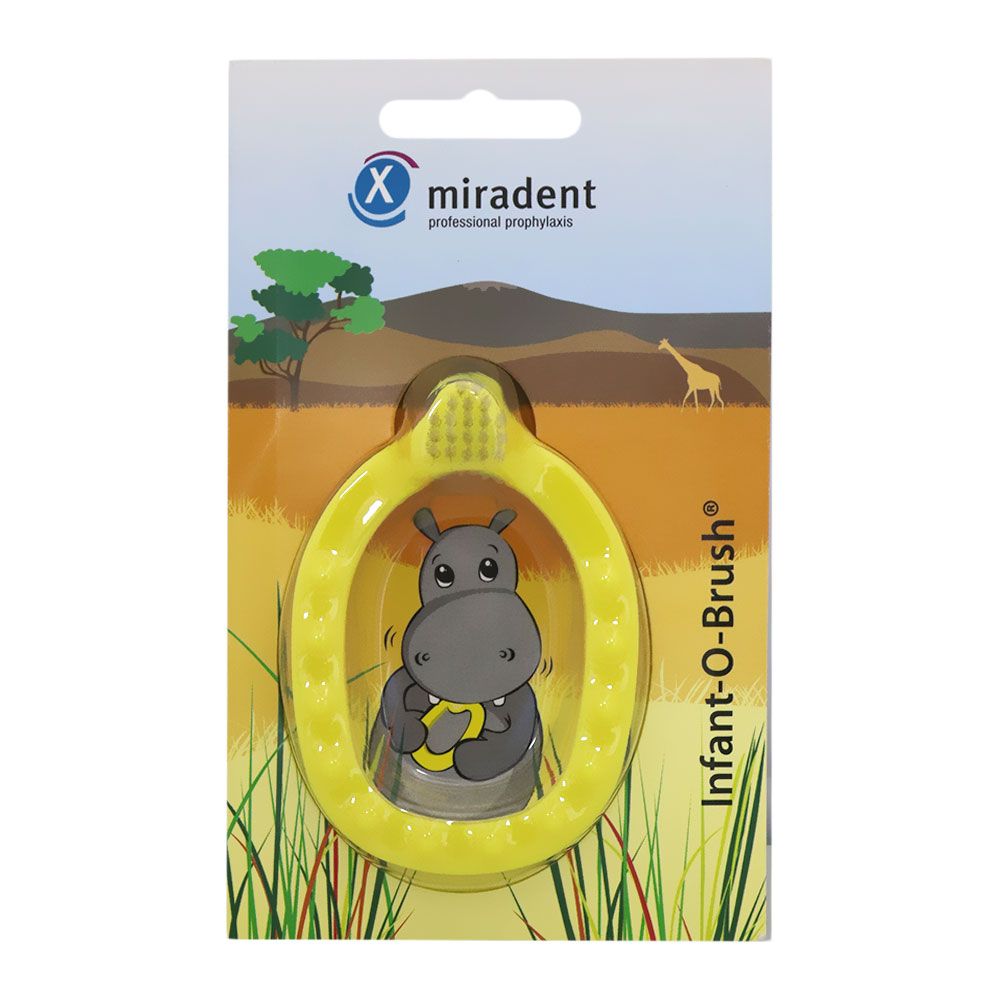 Miradent Infant-O-Brush Learner's Yellow Toothbrush 605617