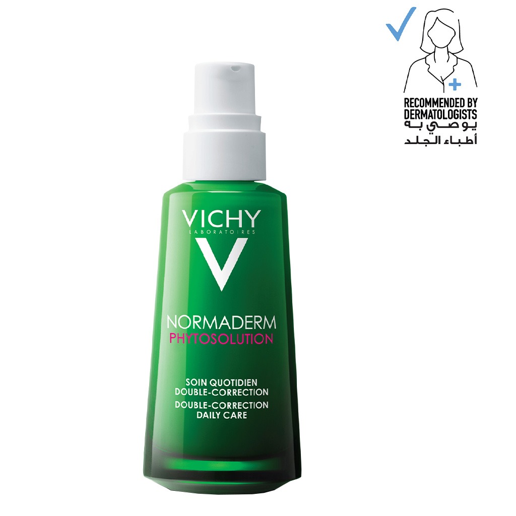 Vichy Normaderm Phytosolution Double Correction Daily Care Moisturiser For Oily & Acne Prone Skin With Salicylic Acid 50ml