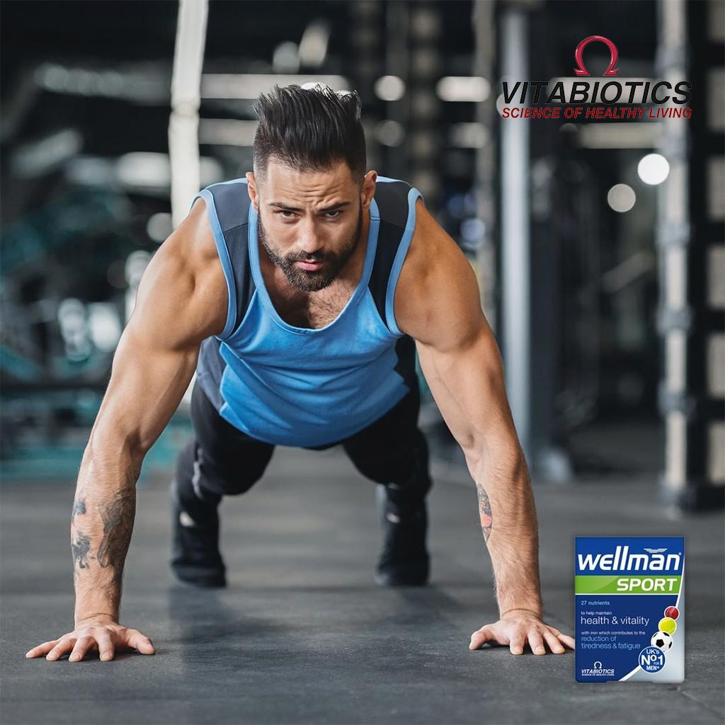 Vitabiotics Wellman Sport Tablets For Men's Health & Vitality, Pack of 30's