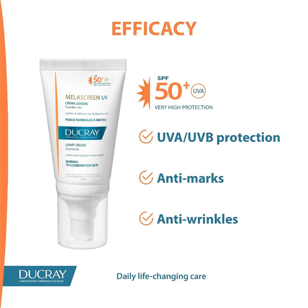 Ducray Melascreen UV SPF50+ Light Cream 40 mL