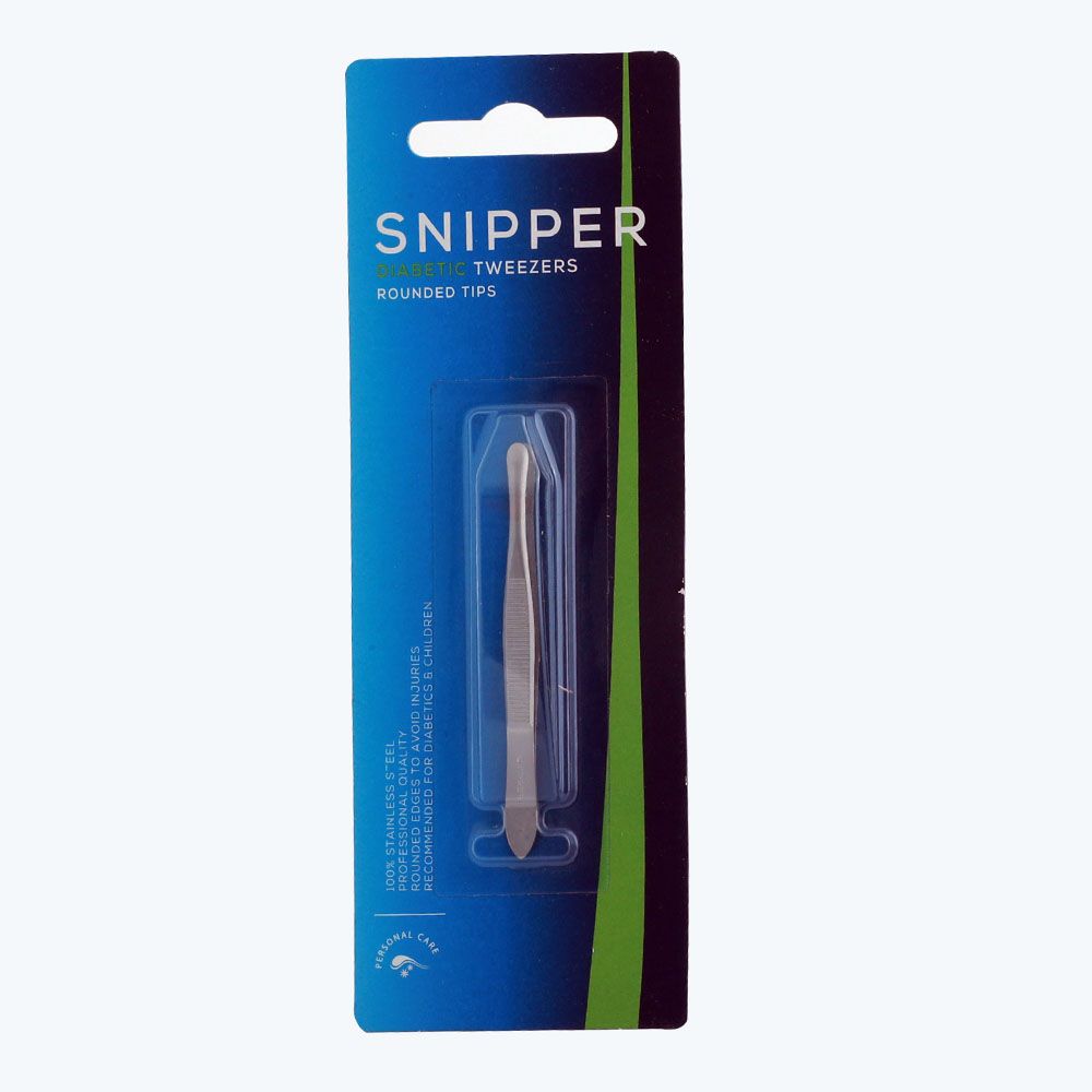 Snipper Diabetic Tweezers Rounded Tips S4300
