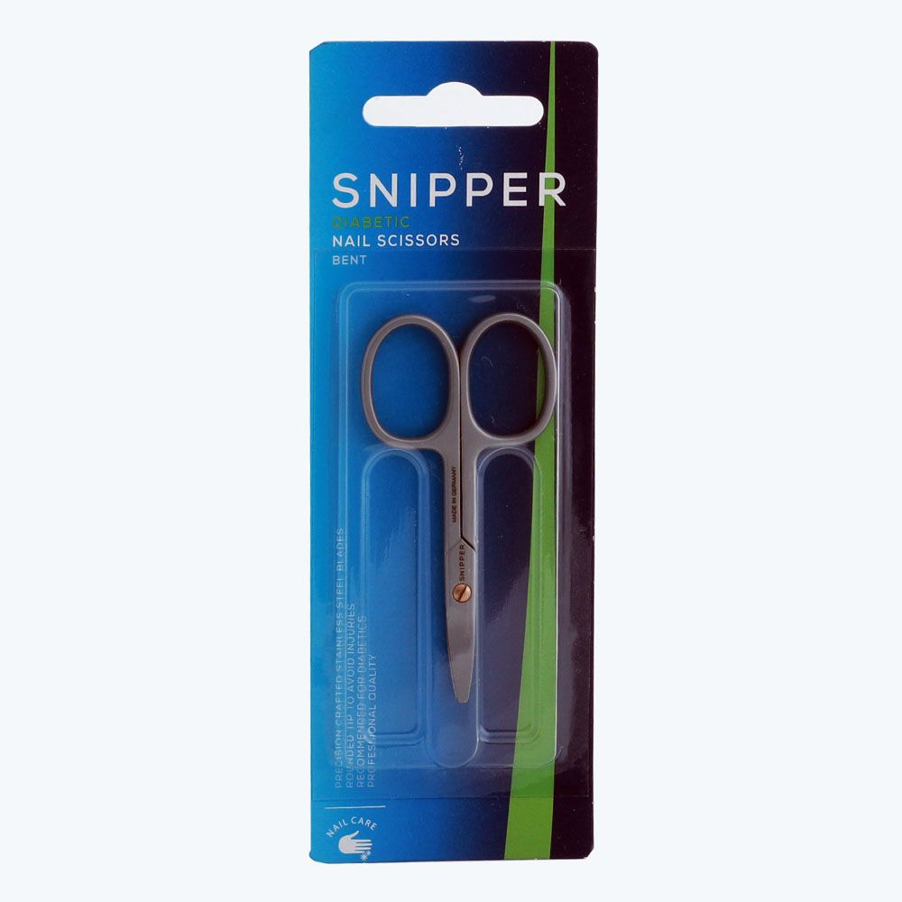 Snipper Diabetic Nail Scissors Bent S4348