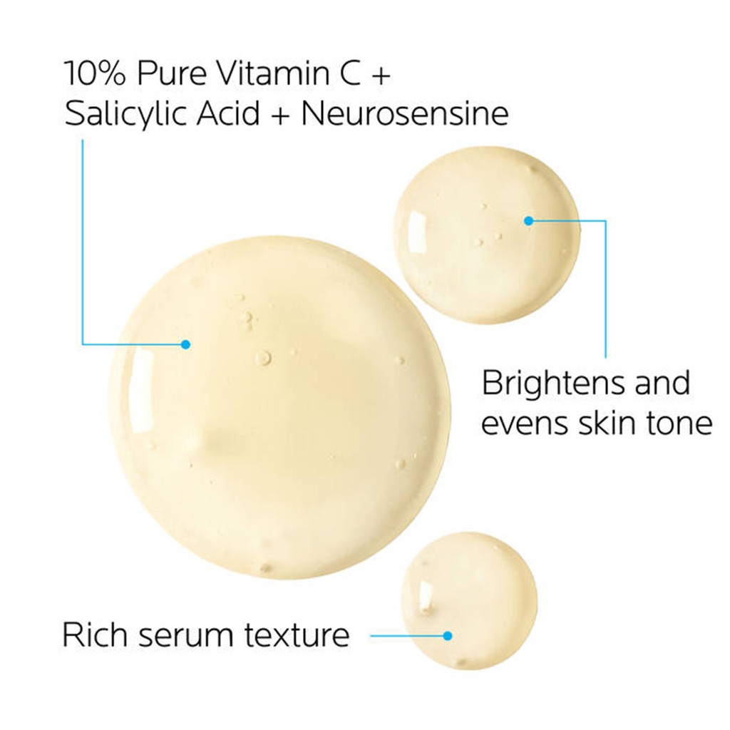 La Roche-Posay 10% Pure Vitamin C Anti-Aging Face & Neck Serum For Wrinkles 30ml