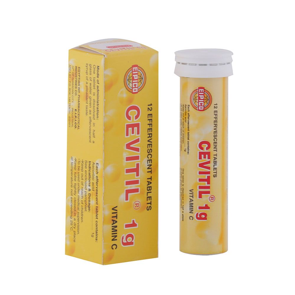 Cevitil 1g Vitamin C Effervescent Tablet 12's