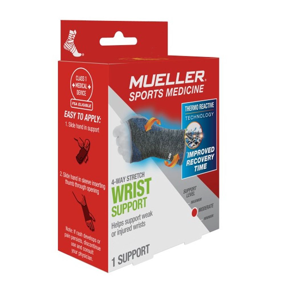 Mueller 4-Way Stretch Knit Wrist Support MD/LG 67729