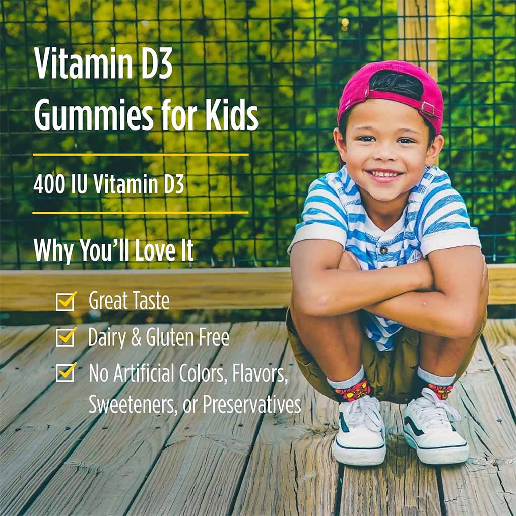 Nordic Naturals Kids Vitamin D3 400 IU Gummies 60's
