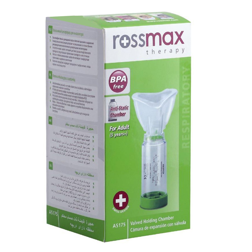 Rossmax AS175 Adult Aero Spacer Mask With Valved Holding Chamber