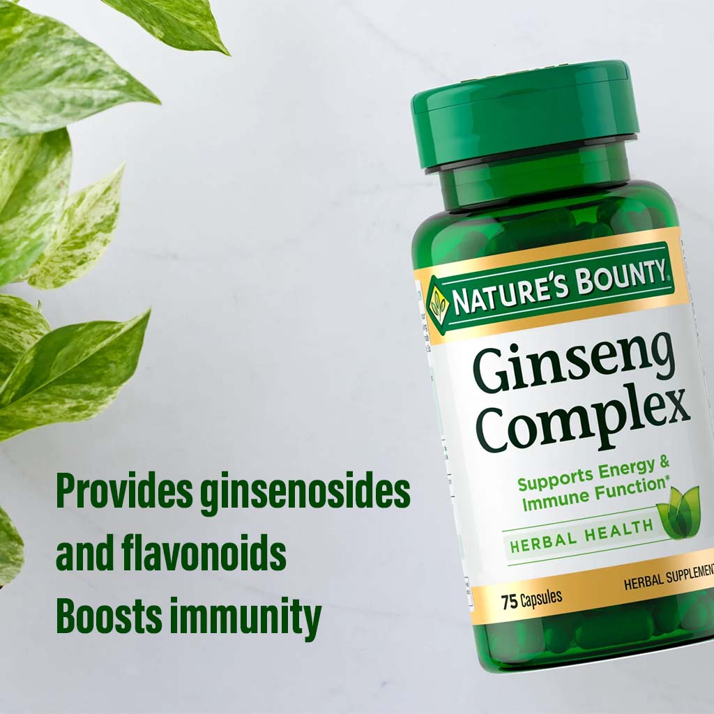 Nature's Bounty Ginseng Complex Capsules 75's