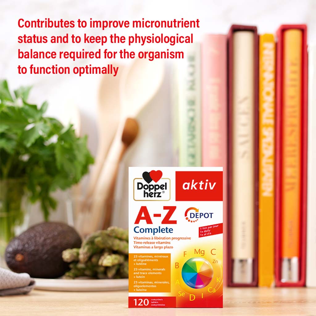 Doppelherz aktiv A-Z Depot Tablets With Vitamins, Minerals & Trace Elements, Pack of 40's
