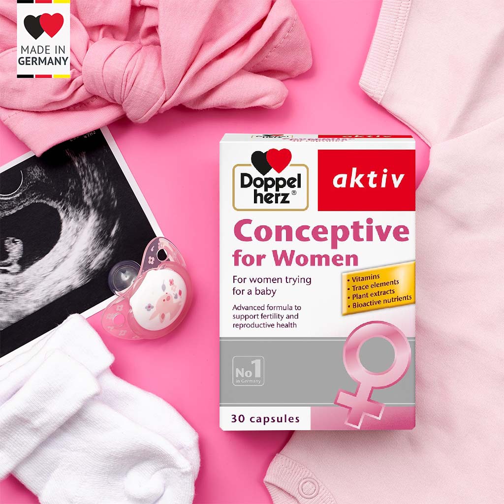Doppelherz aktiv Conceptive Capsules For Women's Fertility & Reproductive Health, Pack of 30's