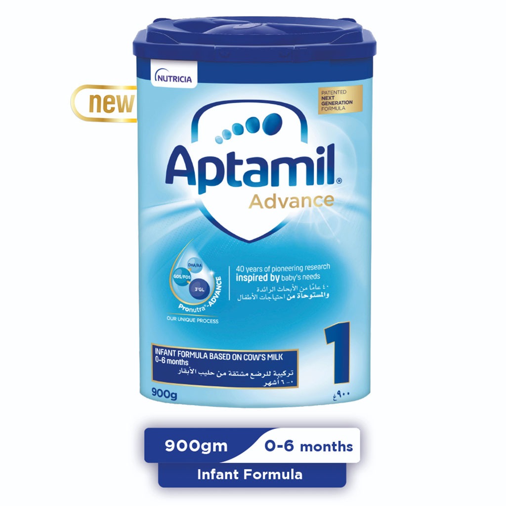Aptamil Advance 1 Next Generation Infant Milk Formula For 0-6 Months Baby 900g