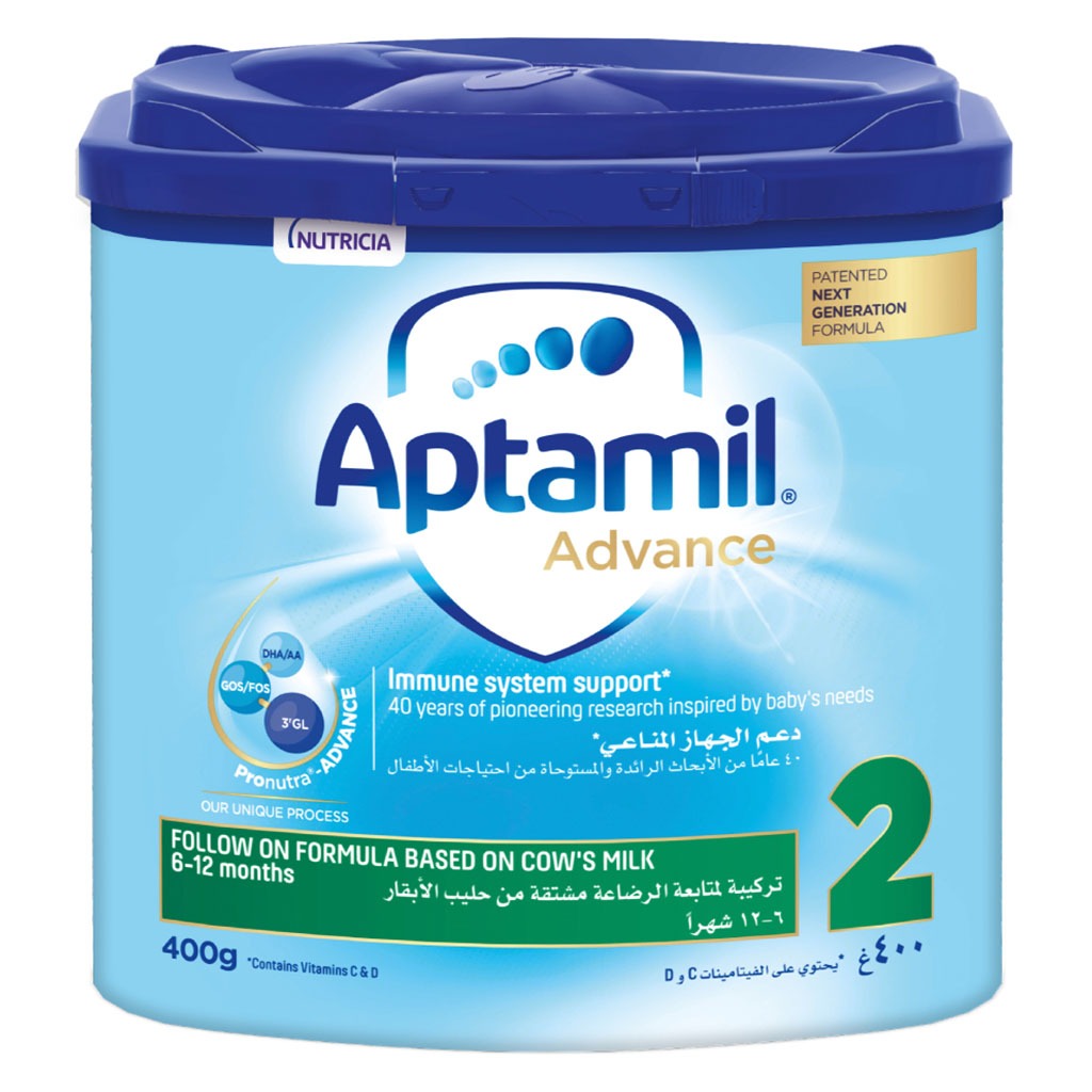Aptamil Advance 2 Next Generation Follow-On Milk Formula For 6-12 Months Baby 400g