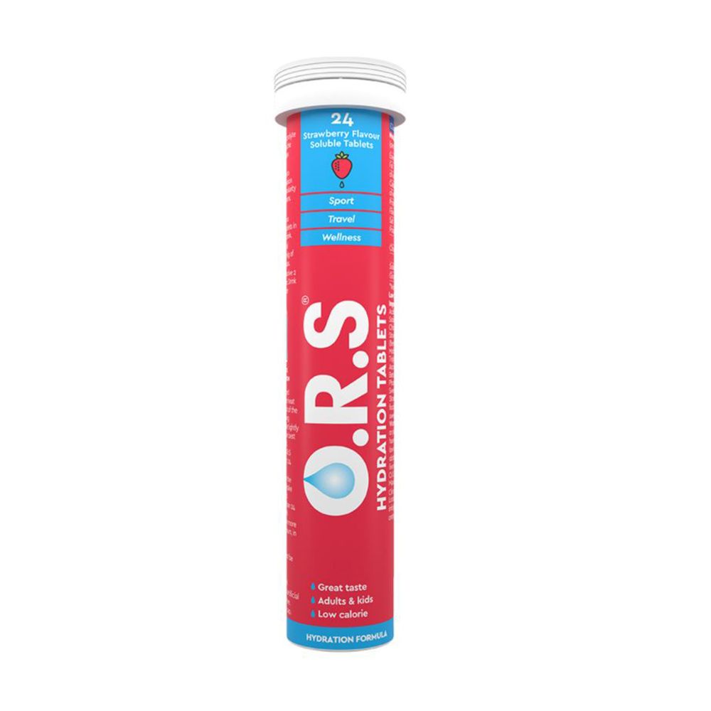 ORS Strawberry Flavour Soluble Tablets 24's