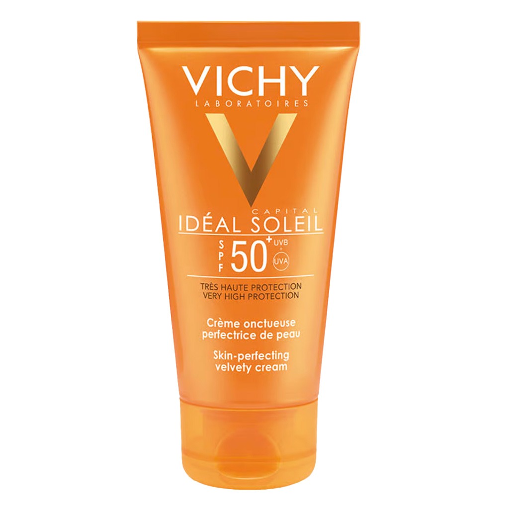Vichy Ideal Soleil SPF50 Velvety Cream For Normal to Dry Sensitive Skin, 50 mL 1+1 PROMO PACK