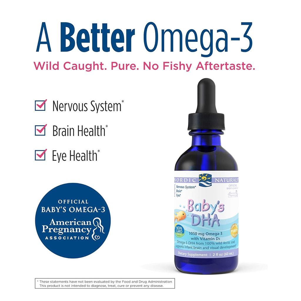 Nordic Naturals Baby's DHA Omega 3 with Vit D3 Liquid 60 mL