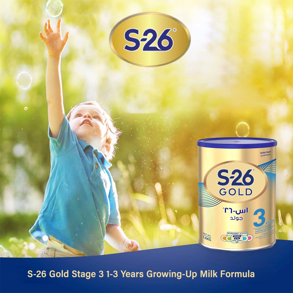 S-26 Gold Stage 3 1-3 Years Growing-Up Milk Formula 1600g