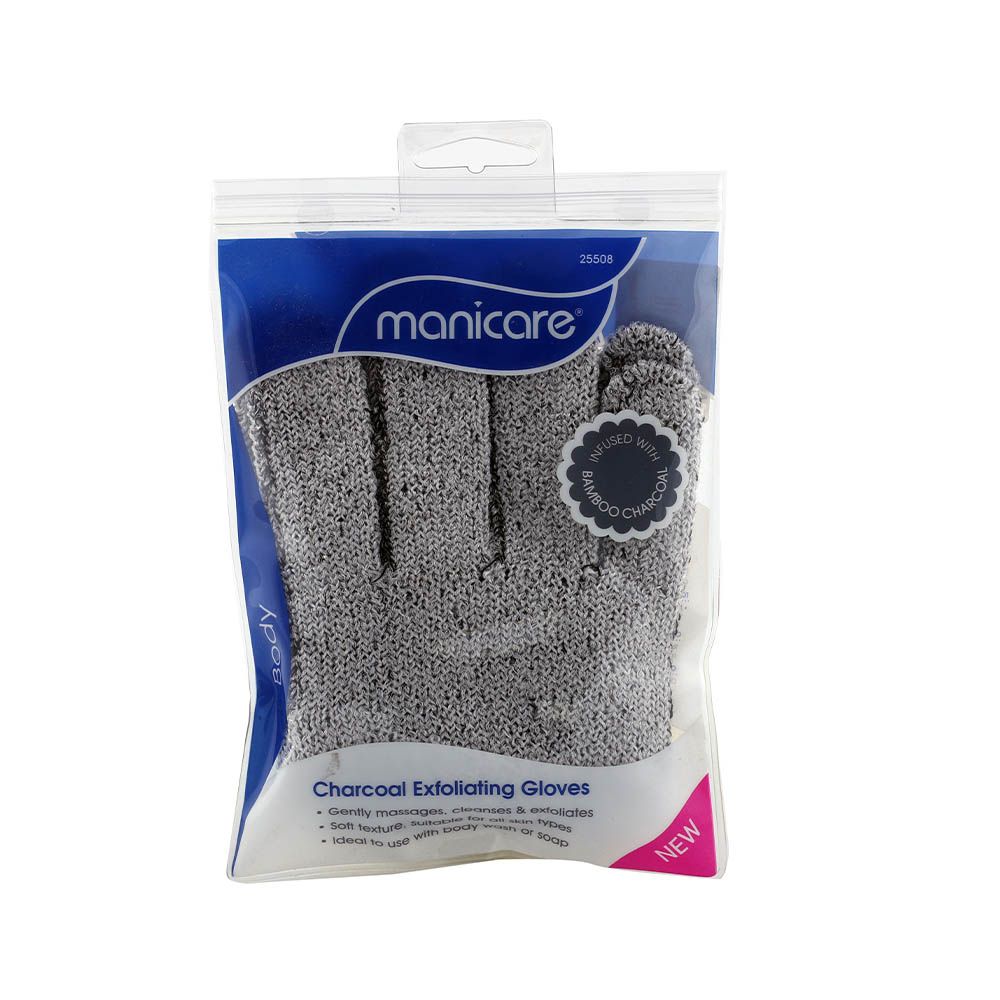 Manicare Charcoal Exfoliating Gloves Pair 1's 25508
