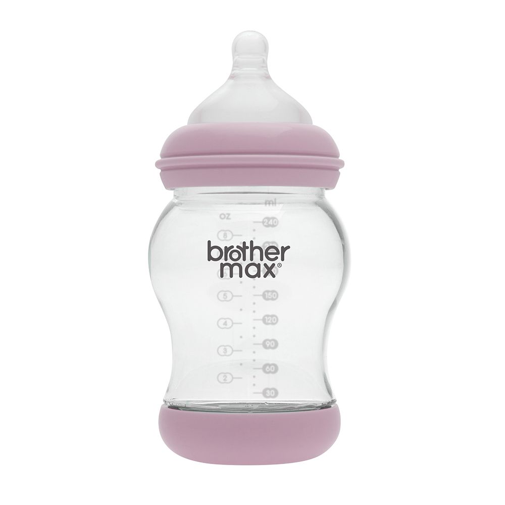Brother Max PP Anti-Colic Feeding Bottle 3-6 Months Pink 240 mL 1's BM108P