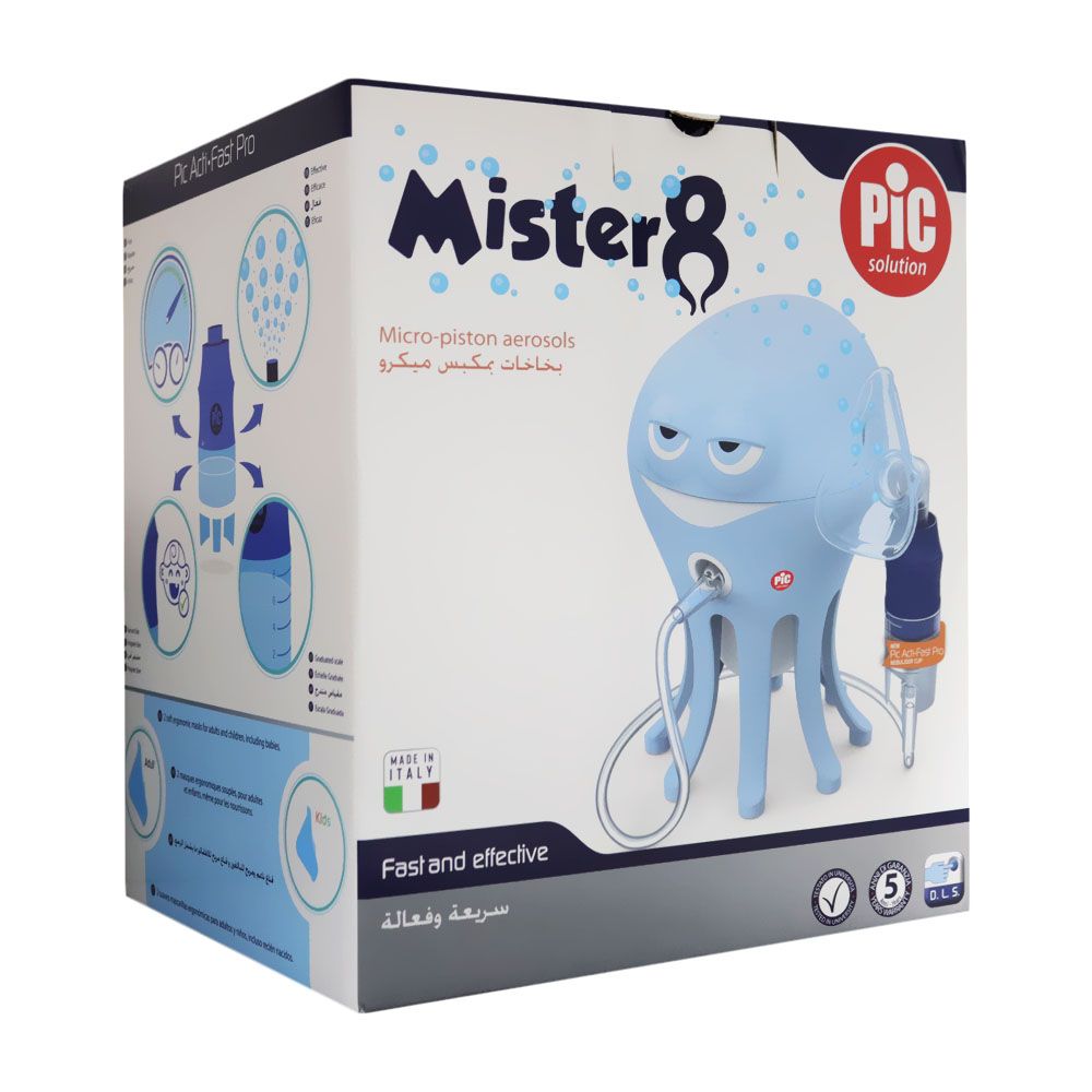Pic Solution Mister 8 Micro-Piston Octopus Nebulizer for children