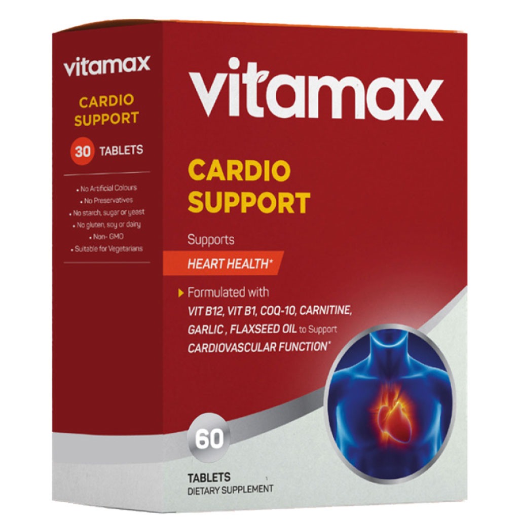 Vitamax Cardio Support Tablets For Heart Health Support, Pack of 60's