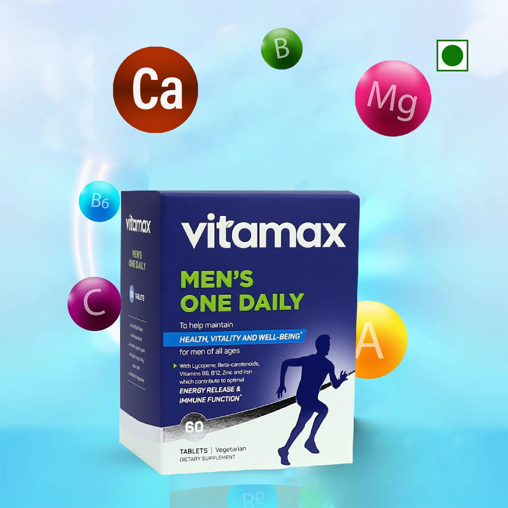 Vitamax Men's One Daily Tablets For Health, Vitality & Wellbeing, Pack of 60's