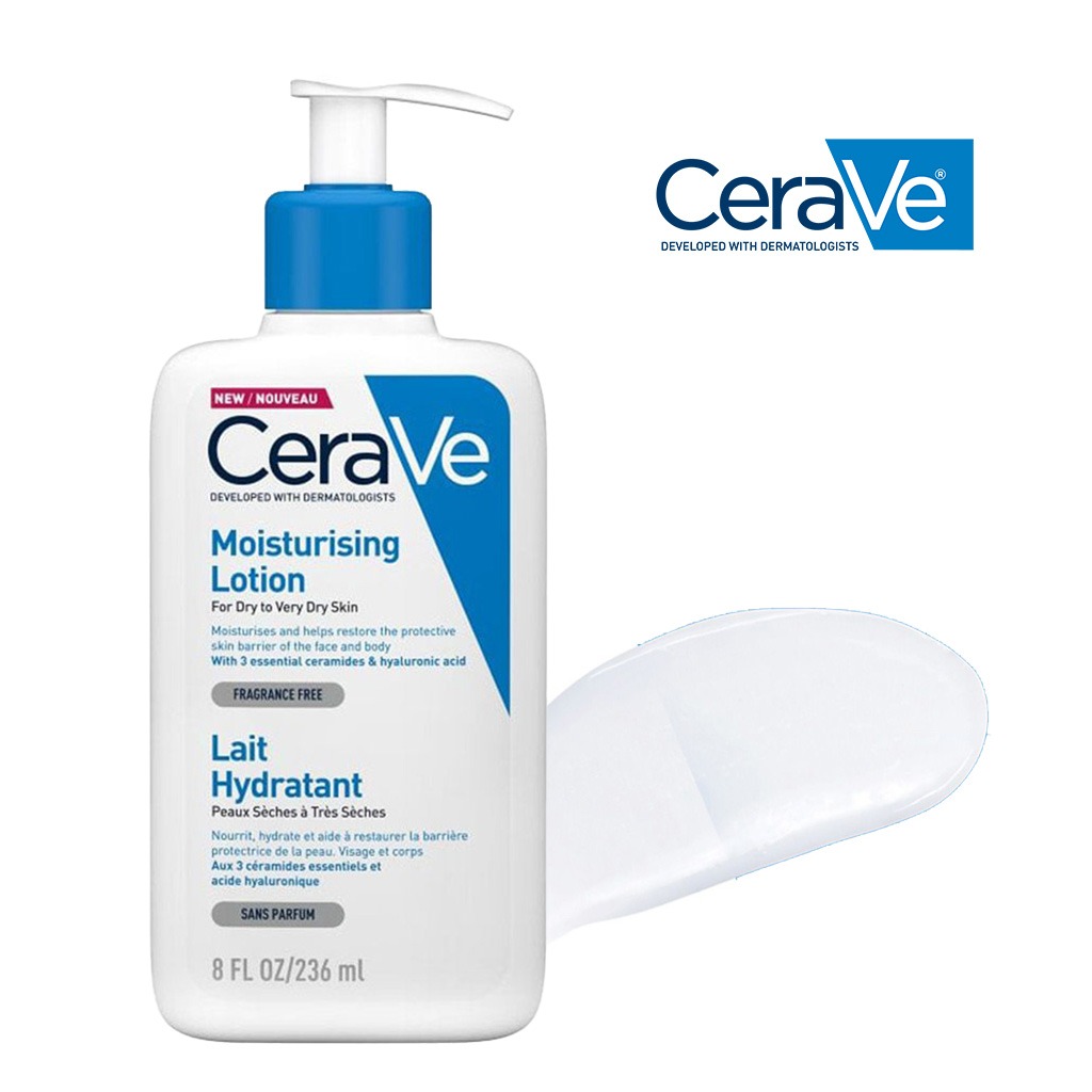 CeraVe Fragrance Free Moisturising Lotion For Dry To Very Dry Skin 236ml