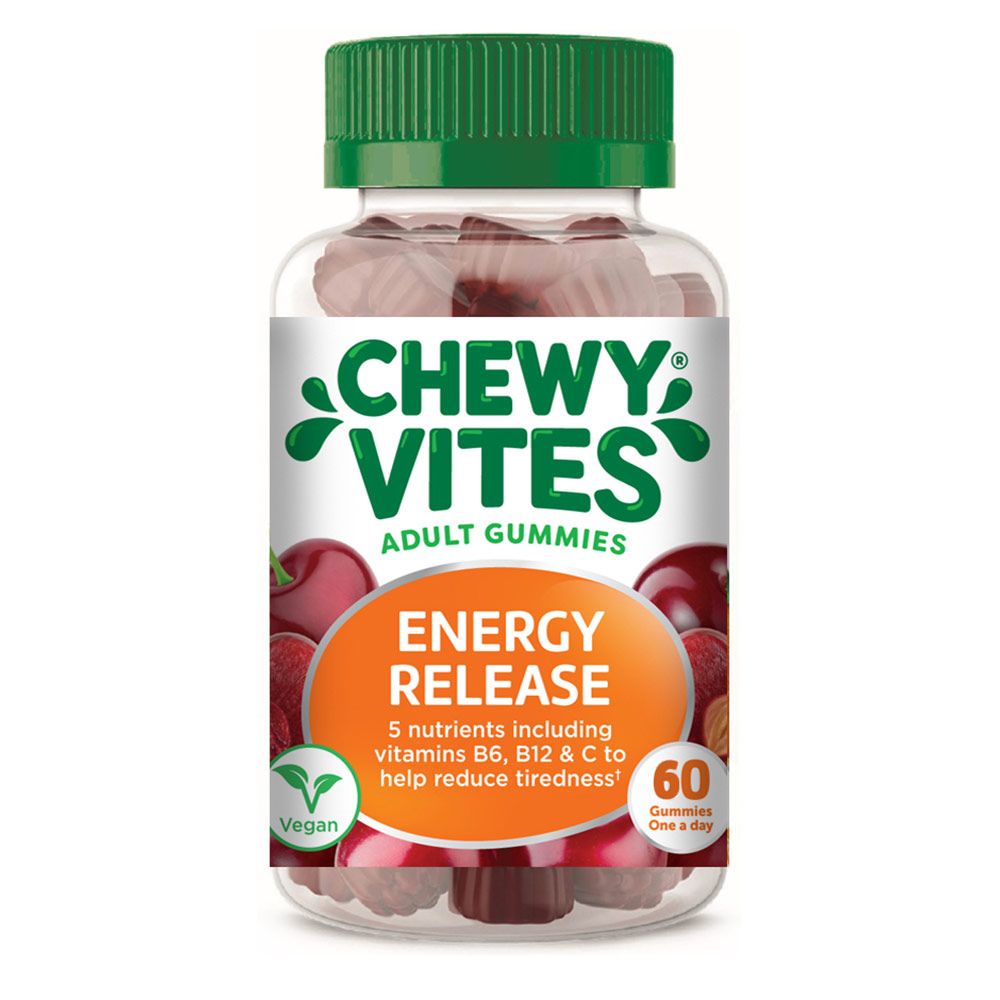 Chewy Vites Adults Daily Energy Release Gummies 60's