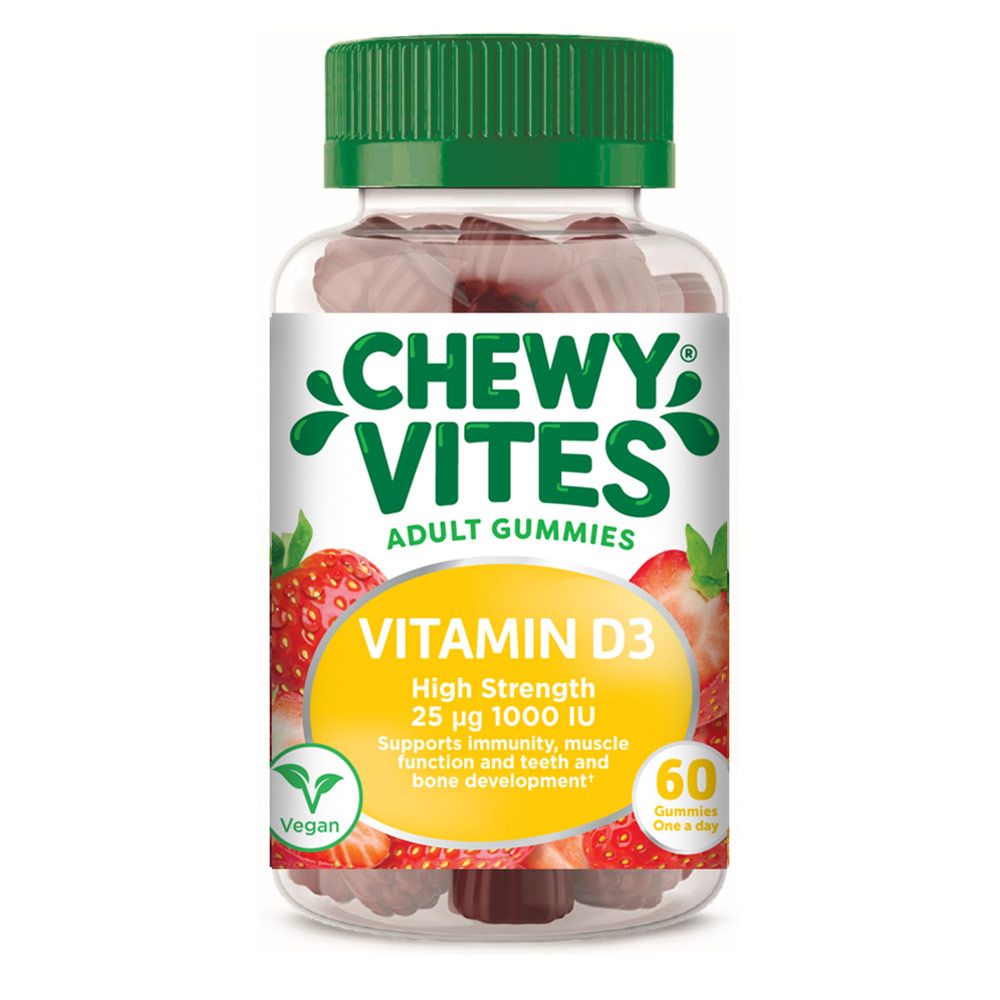 Chewy Vites Adults Vitamin D3 1000 IU Extra Strength Gummies