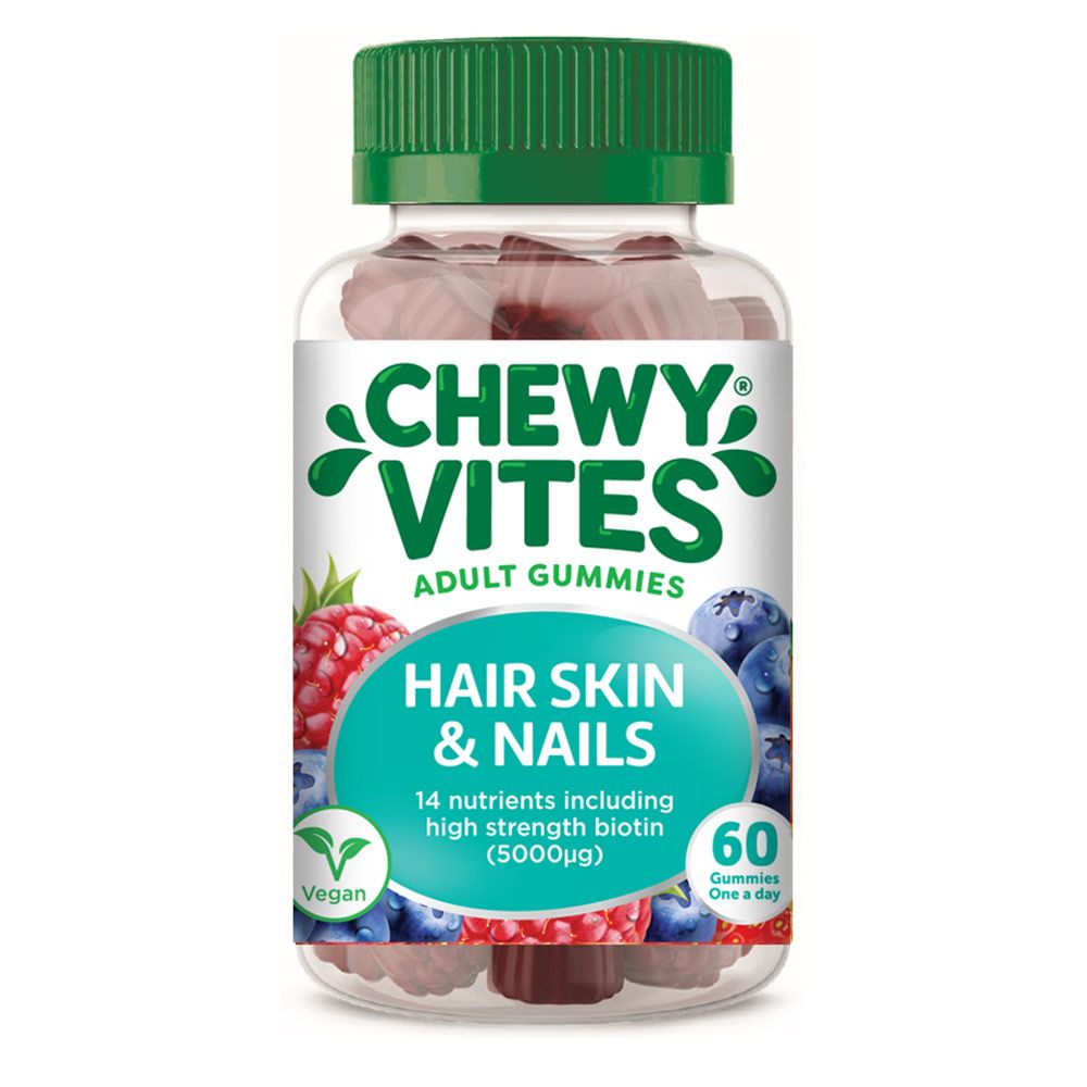 Chewy Vites Adults Hair Skin & Nails Gummies 60's