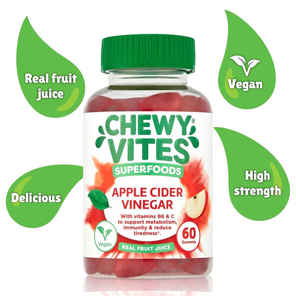 Chewy Vites Superfoods Apple Cider Vinegar Gummies 60's