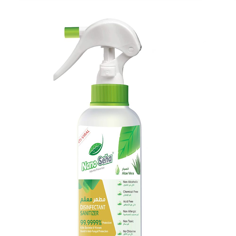 Nano Seha Disinfectant Sanitizer Spray Aloe Vera 250 mL