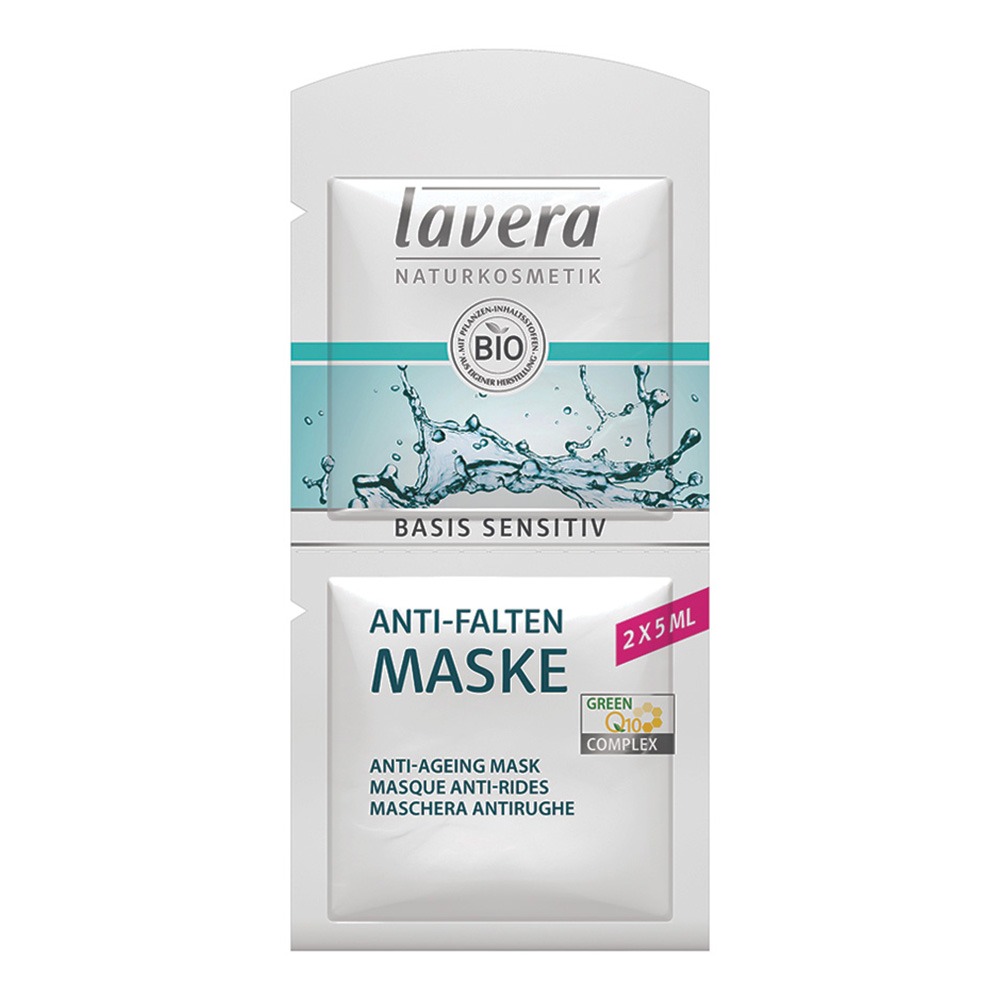 Lavera Basis Sensitiv Q10 Anti-Ageing Facial Mask Sachet 5 mL, 2s