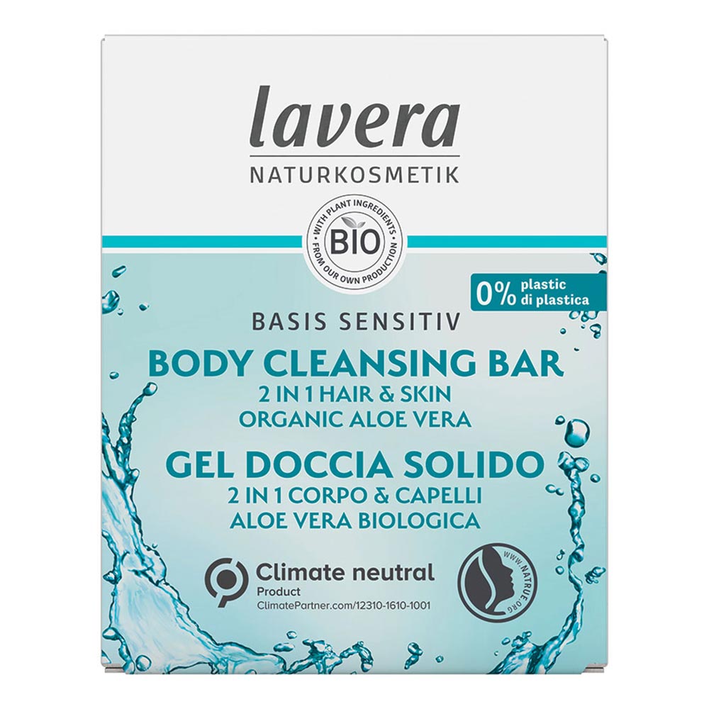 Lavera Basis Sensitiv 2 In 1 Hair & Skin Body Cleansing Bar