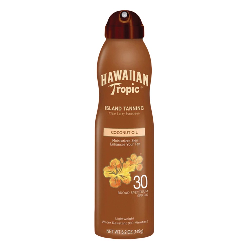 Hawaiian Tropic Island Tanning Dry Oil Continuous Clear Spray Sunscreen SPF 30, 149 g 