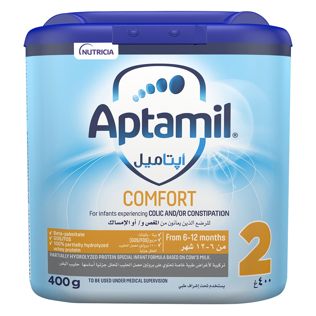 Aptamil Comfort 2 Milk Powder For Dietary Management Of Colic & Constipation In 6-12 Months Baby 400g
