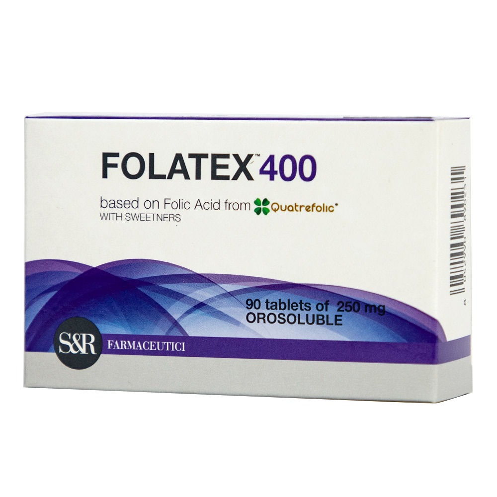Folatex 400 mcg Orosoluble Folic Acid Tablets 90's