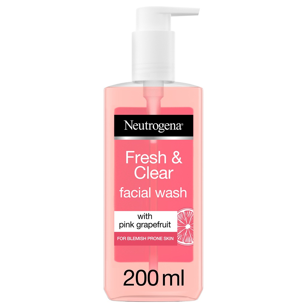 Neutrogena Fresh And Clear Facial Wash With Pink Grapefruit 200ml