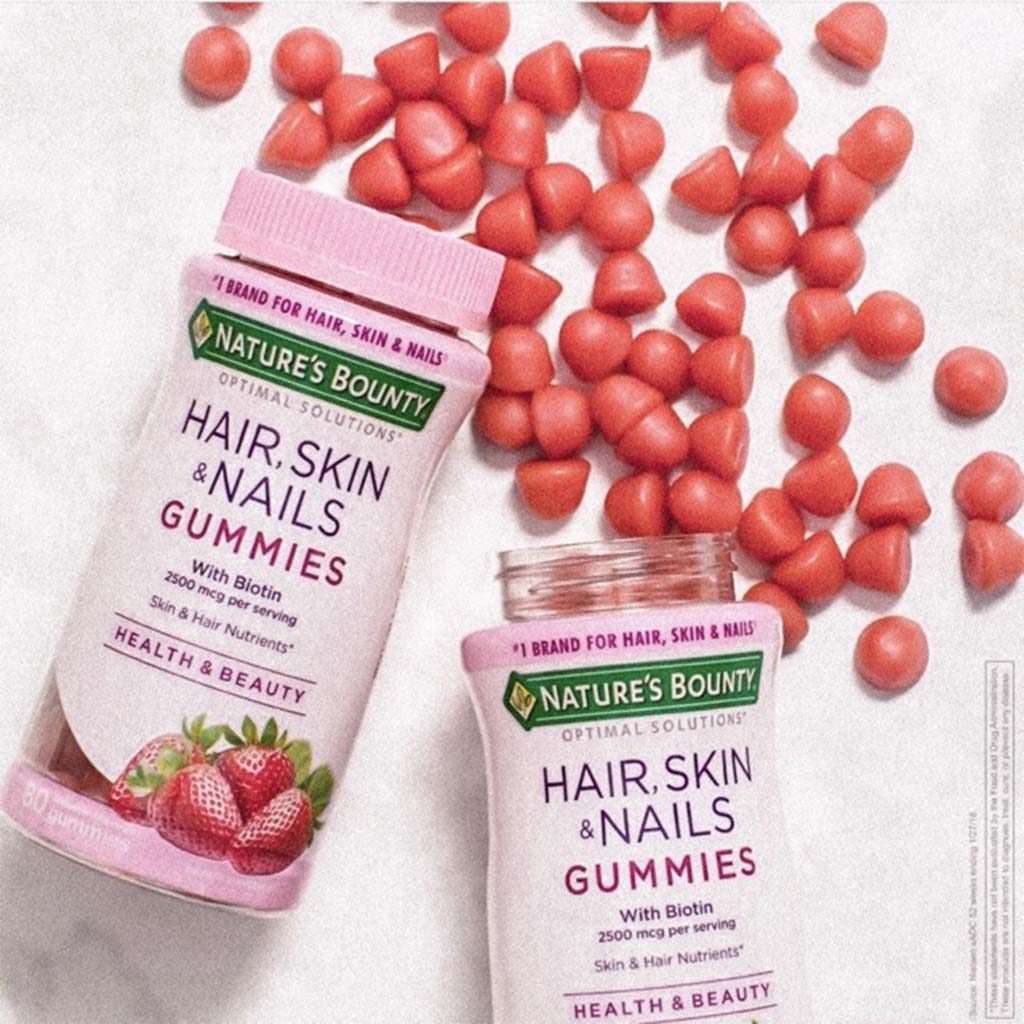 Nature's Bounty Optimal Solutions Hair, Skin And Nails Gummies 80's