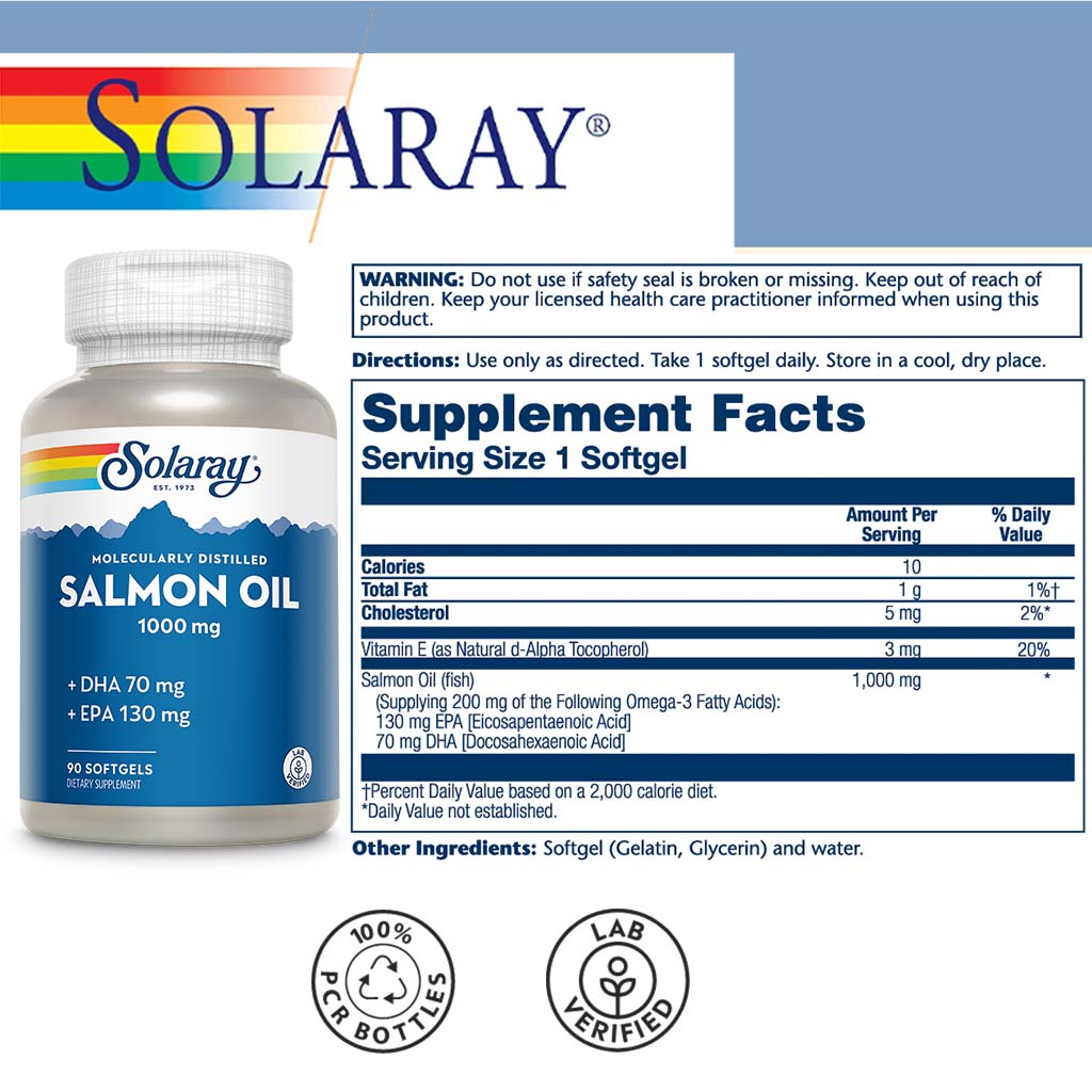 Solaray® Salmon Oil 1000 mg Softgel 90's